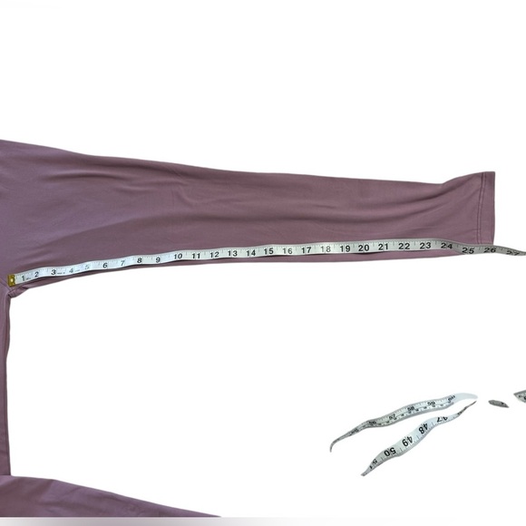 lavender purple athletic workout yoga high rise stretchy pants size s/m - Picture 5 of 6